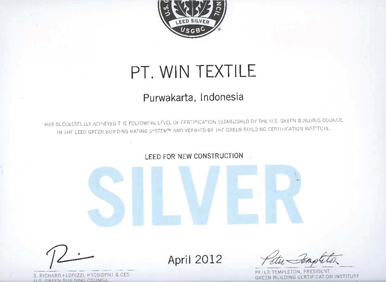 LEED CERTIFICATE - 2012